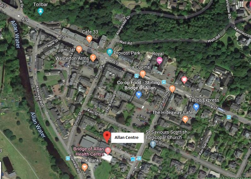 Map of Allan Centre location