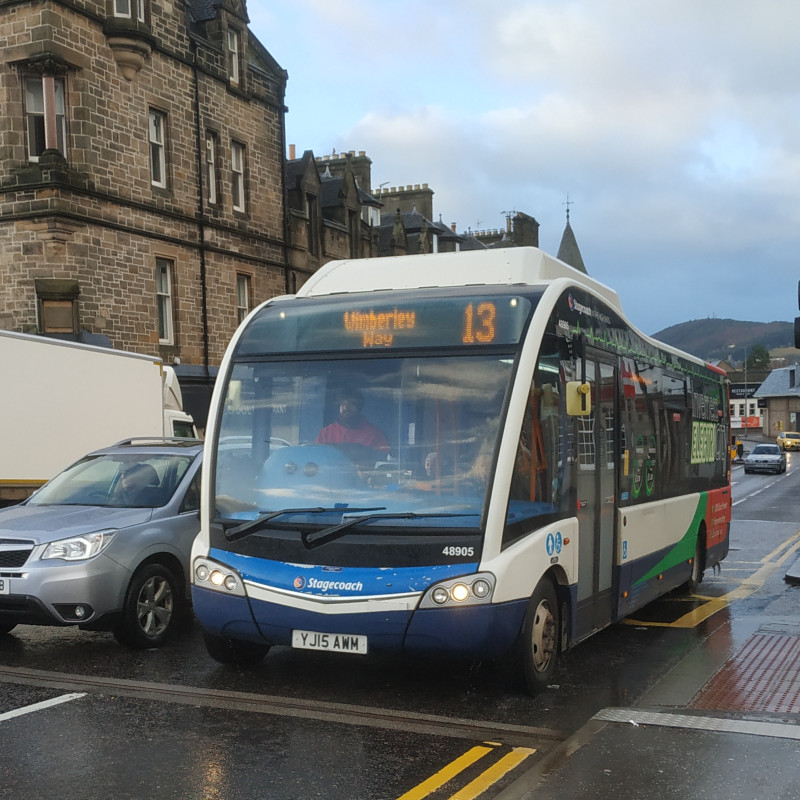 A bus in inverness