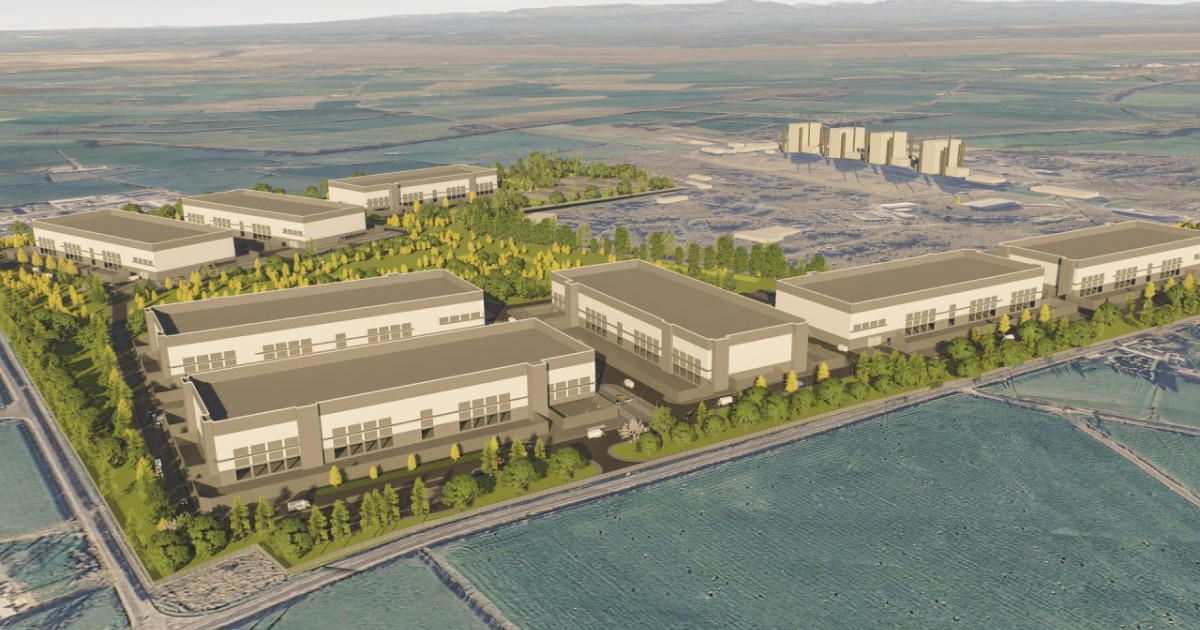 An artists impression of the colossal site at Chapelcross