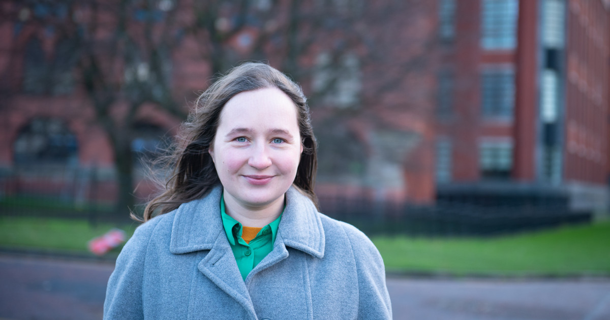 Kate Samuels Image of Scottish Green Member Kate Samuels who is from the Ukranian city of Mykolaiv