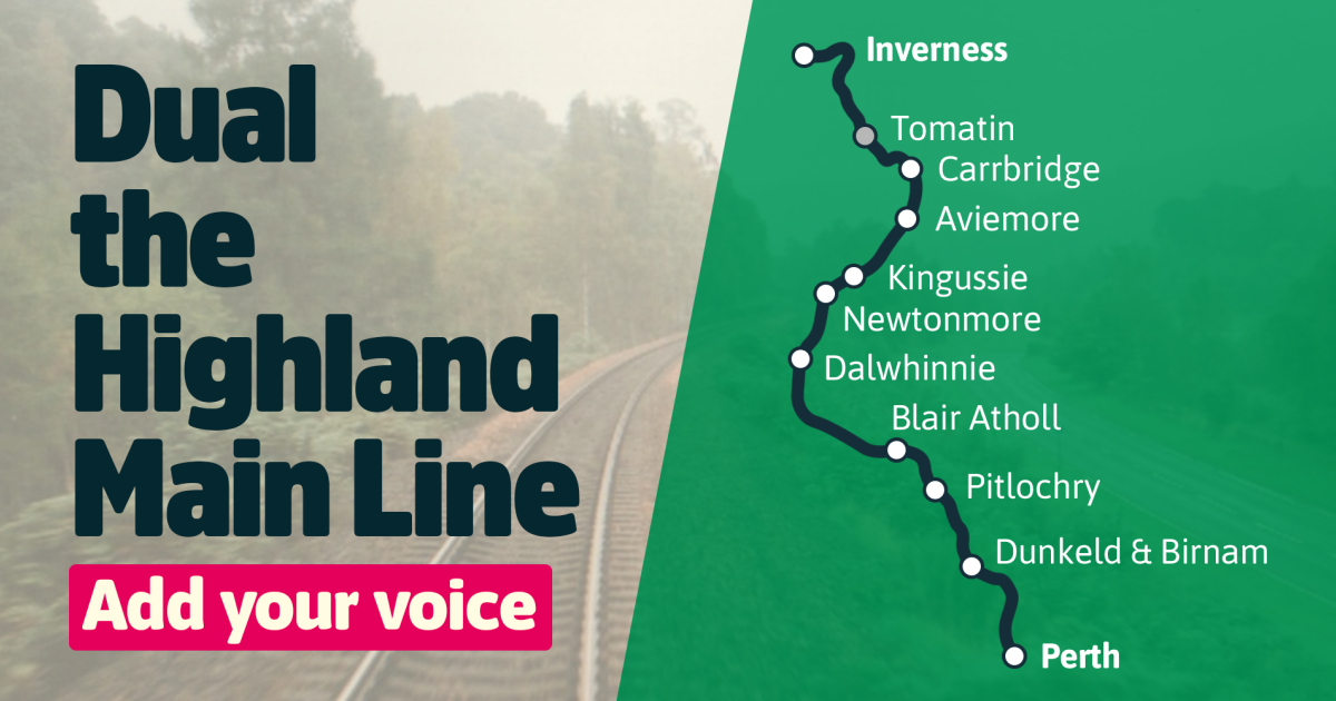 Dual the Highland mainline. Add your voice.