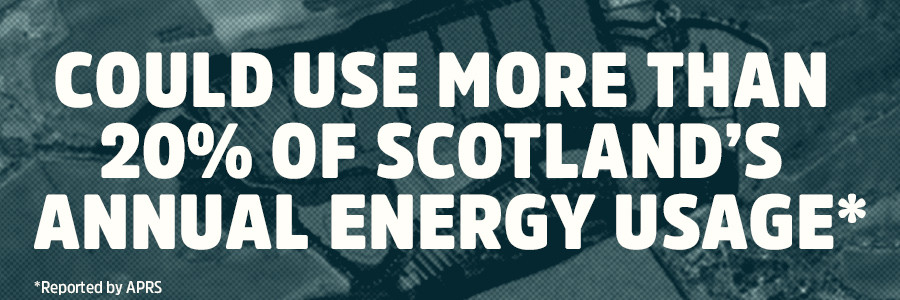 could use more than 20% of Scotland's annual energy usage