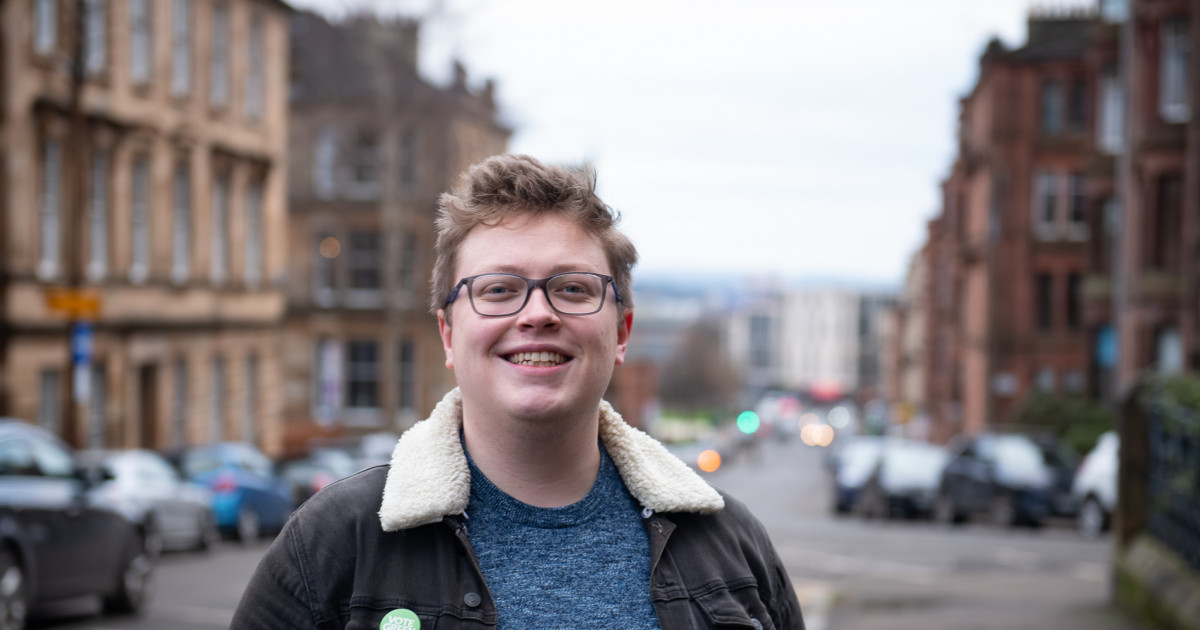 A picture of Glasgow Greens Cllr. Blair Anderson in Partick East/Kelvindale A picture of Glasgow Greens Cllr. Blair Anderson in Partick East/Kelvindale